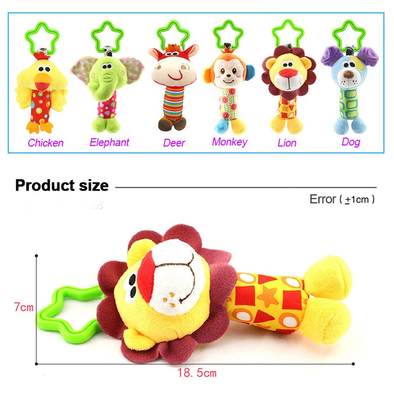 Baby Hanging Toys Animal Rattle Toys